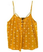 Volcom Women’s Yellow Starburst Tank Top