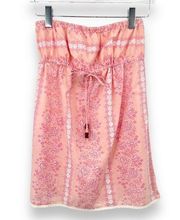 Red Camel pink floral lace tube top