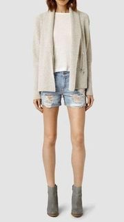 All Saints Distressed Rip Shorts Fit