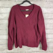 Mason & Belle V Neck Sweater Size XXL