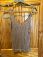 L’Agence Hayek Knit Cami Tank In pecan s