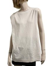 NWT Alexander McQueen Pale Pink Cashmere Cowl Neck Halter Back Sweater Size M