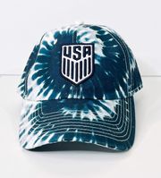 New Era USWNT USMT Soccer Navy Blue And White Tie Dye Hat