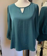 Petite Large Teal Top