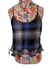 Flannel Peplum Tank 