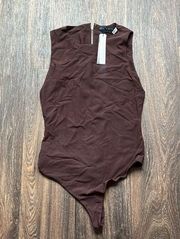 Alice & Olivia Chocolate Bodysuit