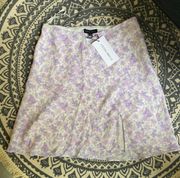 NWT Floral Mini Skirt