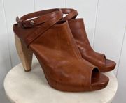 Loeffler Randall Open Toe Heeled Platform Sandals SZ 8B