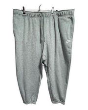 Nike Womens Oversized Fit Mid Rise Sweatpants Joggers Gray Pockets Size 3X New