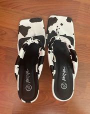 Cow Print Heels