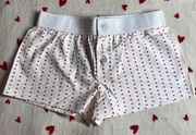 heart patterned boy shorts