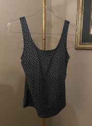 L.L. Bean Padded Tankini Swim Top NWOT