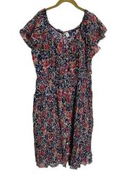 Sundance Clarisse Floral Midi Dress Large Petite