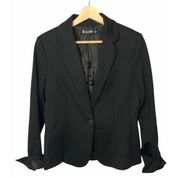 New York & Company Black Single Button Office Blazer 8