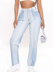 Fashion Nova NWT -  - Women’s Two Toned Jeans