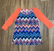 Womens Chevron Printed Shirt - S