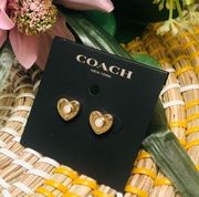 Coach earrings coach studs coach pearls​​​​