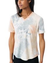 Zyia Active Hendrix Tie Dye V Neck Top