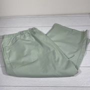 WOMAN WITHIN Plus Size Capri Pants Pale Green Size 38W