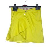 Versace Jeans Couture Ittierre 2000's Tulip Hem Yellow Mini Skirt Size 24/38