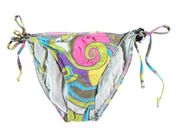 Trina Turk Womens M Pastel Multicolor Geometric Print Bikini Swimsuit Bottom NWT