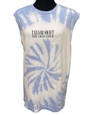 Taylor Swift The Eras Tour Blue Tie Dye Tank Top Size Small