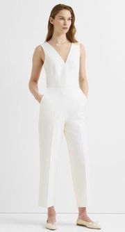 Day-to-Night Structured Jumpsuit in White