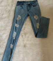 Dl1961 size 25 skinny destroyed jeans Amanda style