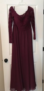 NWOT off The Shoulder Bridesmaid Dress