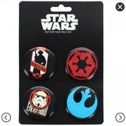 HP! NWT Star Wars Button Four Pack Set