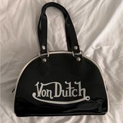 Von Dutch Authentic Black Medium Bowler Bag