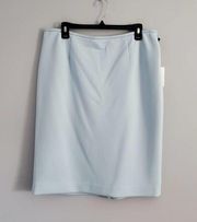 Calvin Klein Blue Pencil Straight Skirt 14