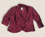 Vintage 90s Alex Evenings Suit Jacket Wine Red LP