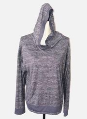 Mondetta Popover Hoodie Large Gray Purple