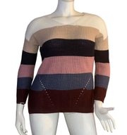 Striped V Neck Sweater