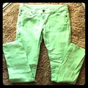 Delia’s Lime Green Skinny Jeans