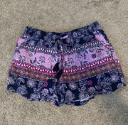 Printed Flowy Shorts