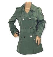 Calvin Klein Bright Green Belted Raincoat S