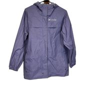 Columbia  Light Purple Long Sleeve Full Zip Hooded Rain Jacket Size XS