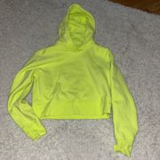 Lululemon Loungeful Cropped Hoodie Size 4 Electric Lemon