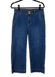 Talbots Flawless High Waist Wide Crop Jeans