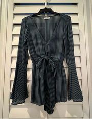 Striped billabong romper