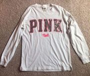 PINK - Victoria's Secret Victoria’s Secret PINK long sleeve sequined shirt