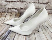 Good American Emma Heel in Ivory001 Size 6.5 Shoes