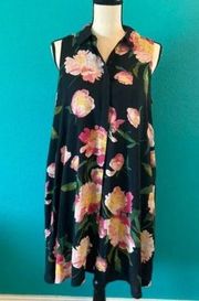 Adrianna papell floral button up dress