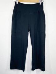 Baleaf Solid Black Pull On Wide Leg Stretch Pants Women's Size Small S