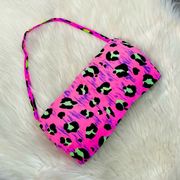 Calzedonia Cobey Pink Cheetah Print Bandeau Bikini Top