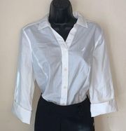Ladies Nautica Collard Tailored (type) Blouse NEW WITH TAGS 3/4 Sleeves w/Cuffs