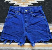 Vintage  Western Shorts Electric Blue