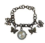 Butterfly Watch Charm Bracelet